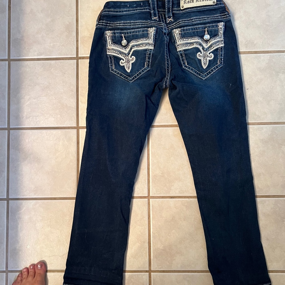 Rock Revival Crop Denim Jeans